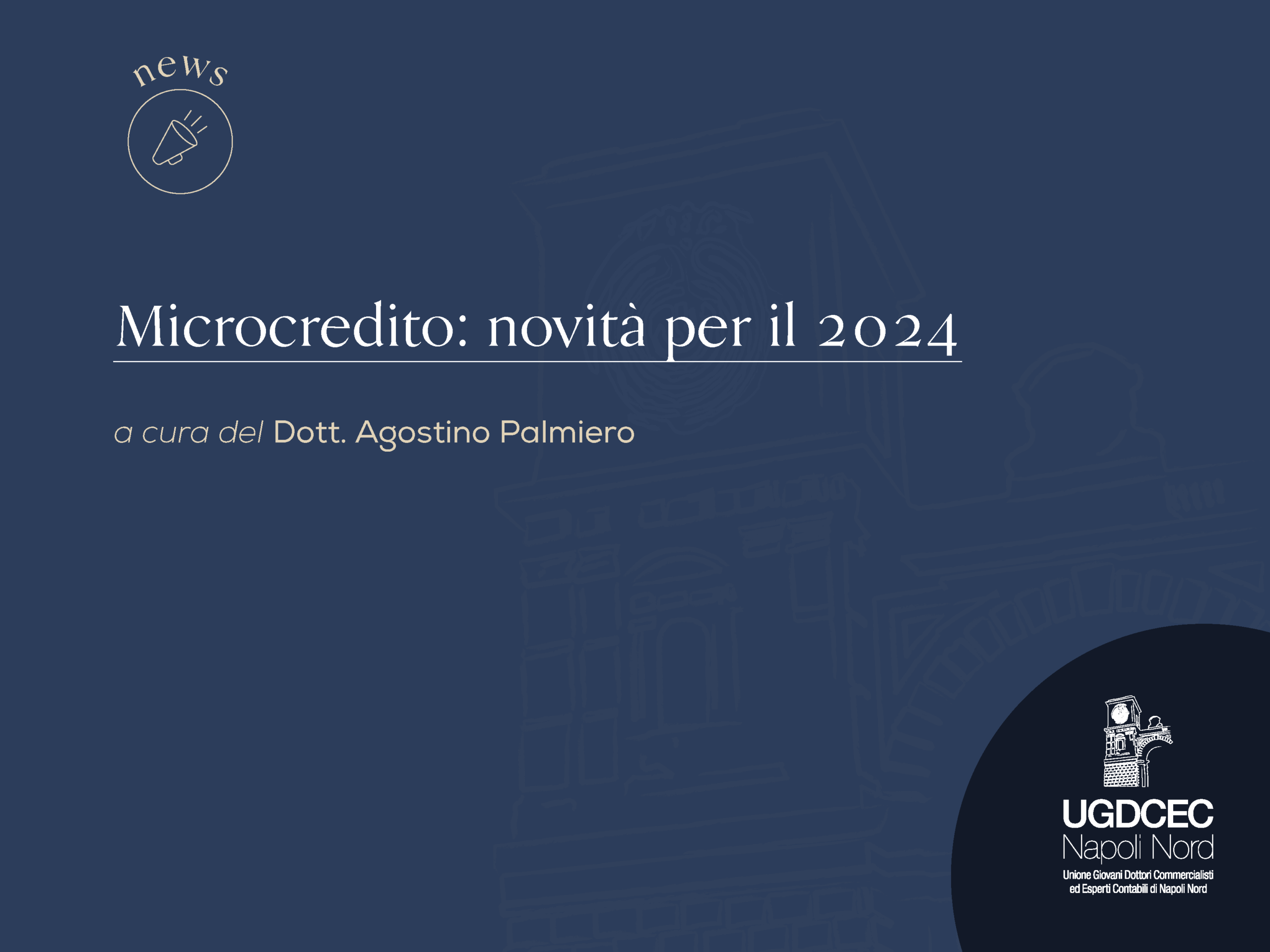 Microcredito: novità per il 2024