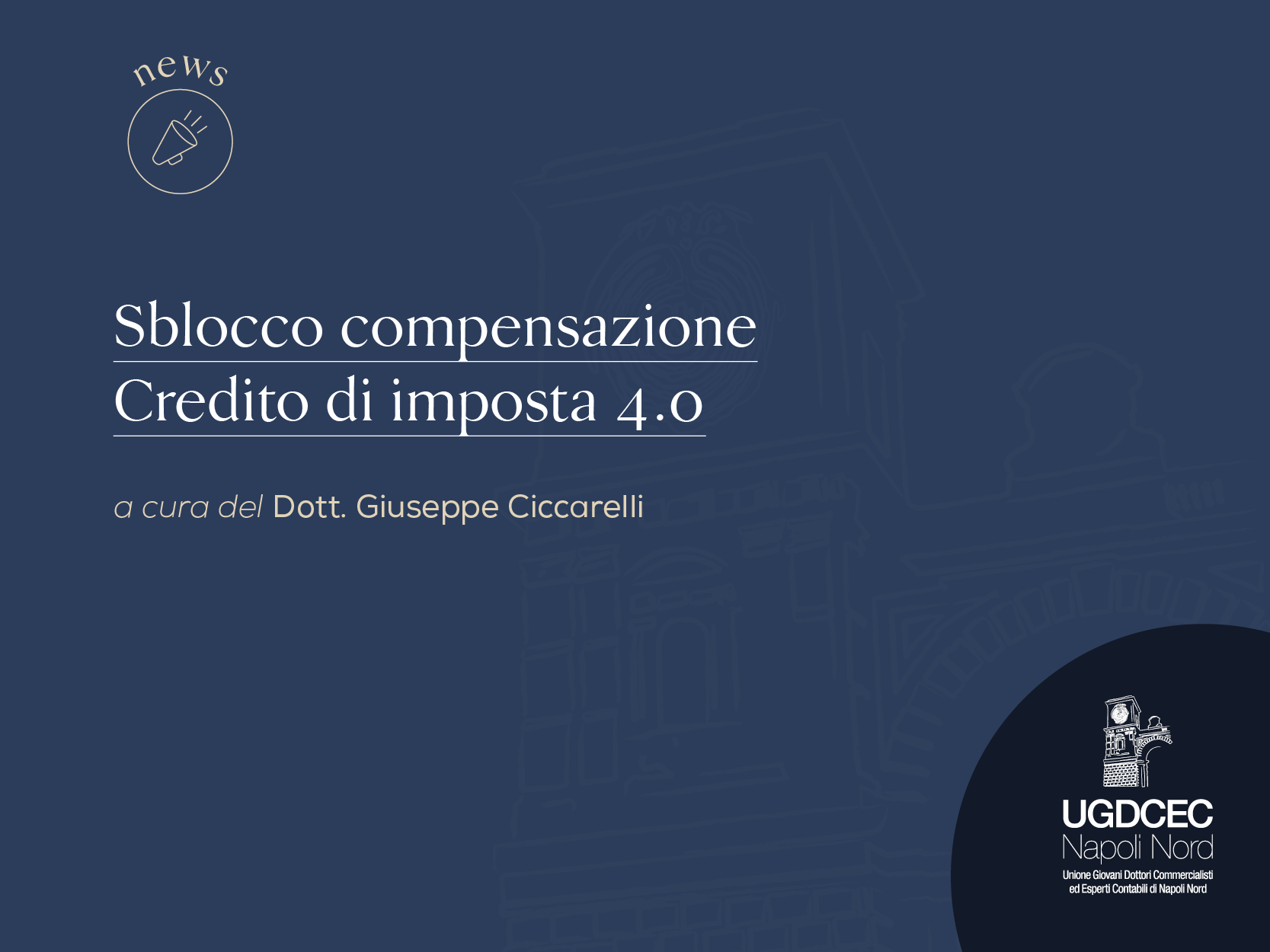 Sblocco compensazione Credito di imposta 4.0