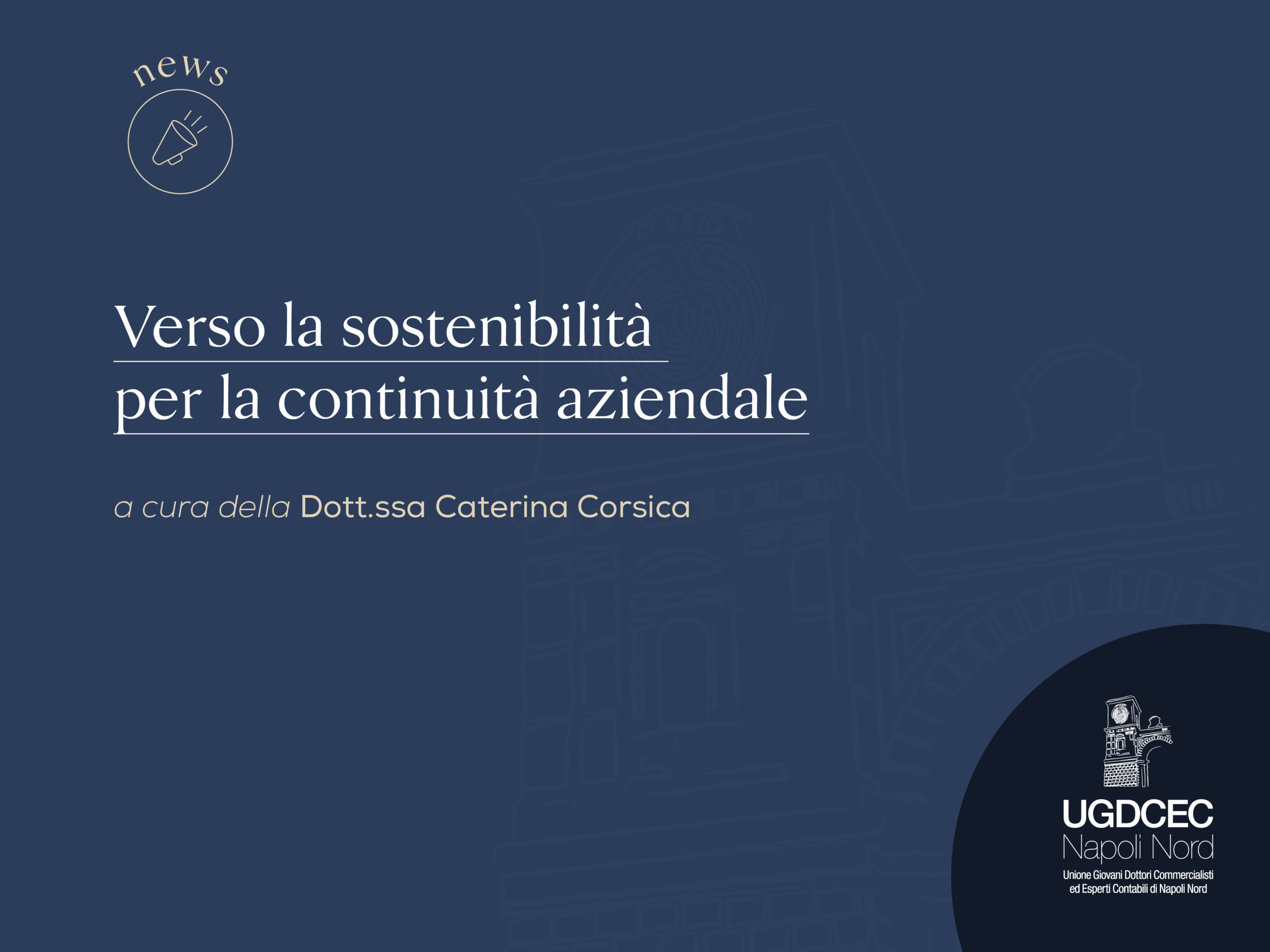 Verso la sostenibilità per la continuità aziendale