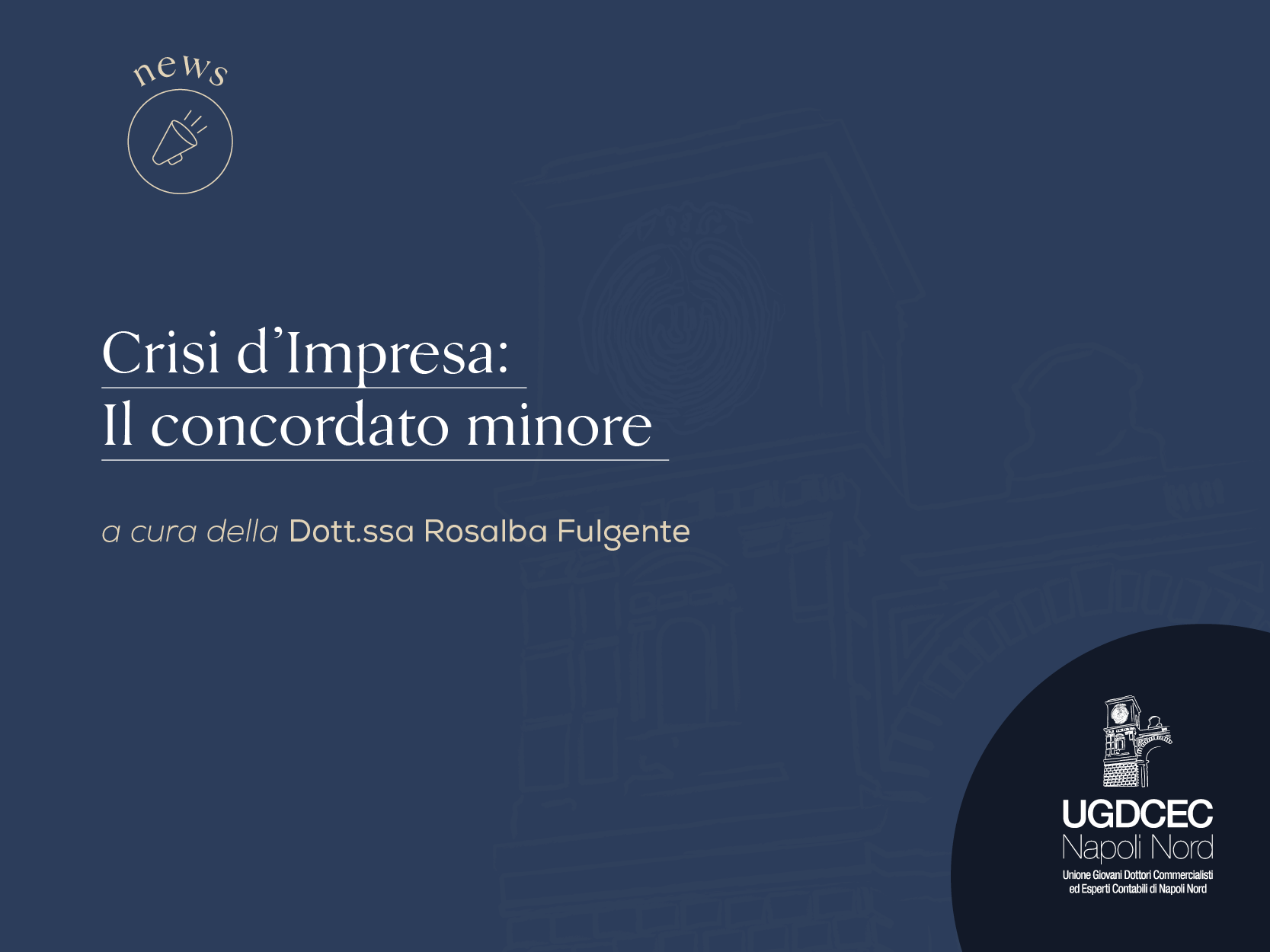 Il Concordato Minore