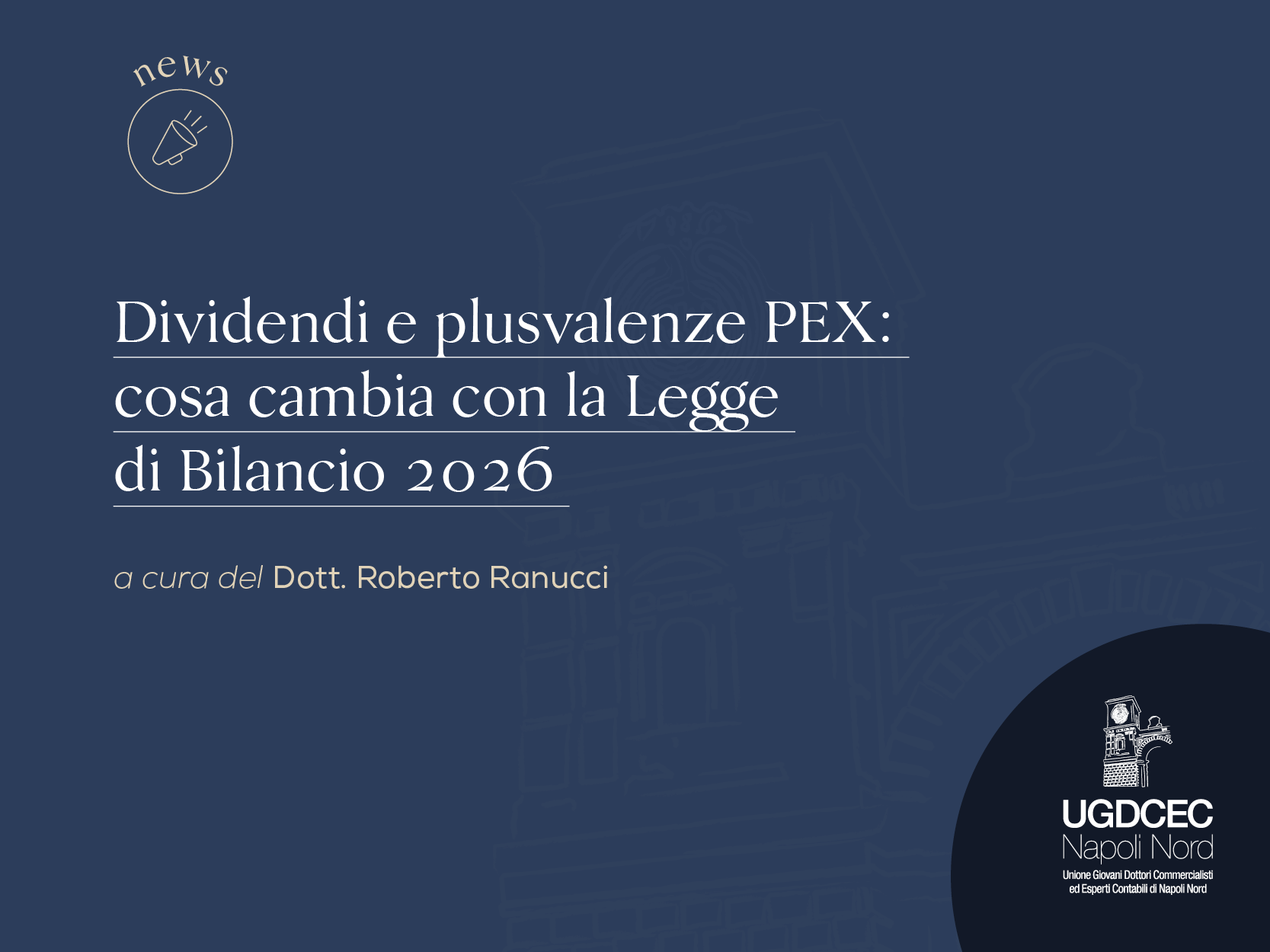 Dividendi e plusvalenze PEX: cosa cambia con la Legge di Bilancio 2026