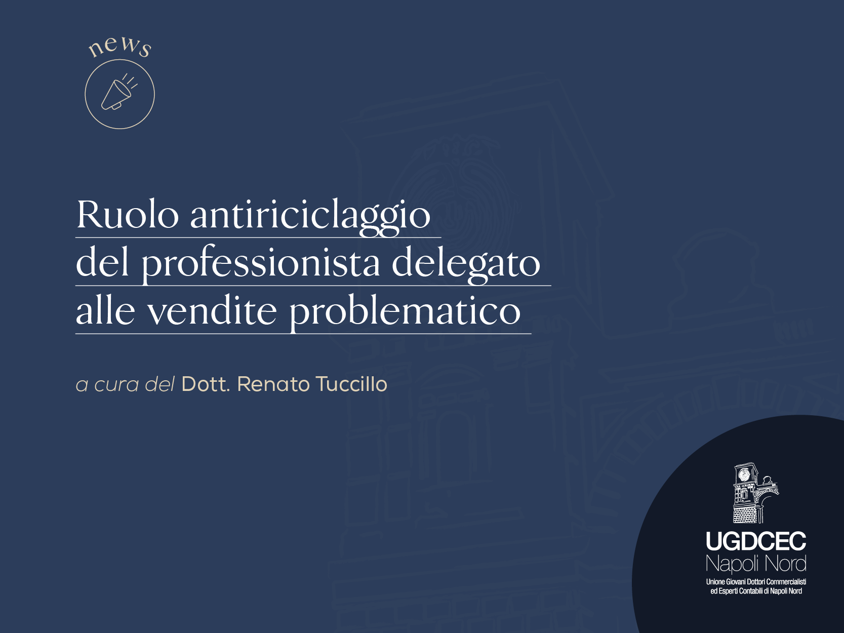 Ruolo antiriciclaggio del professionista delegato alle vendite problematico